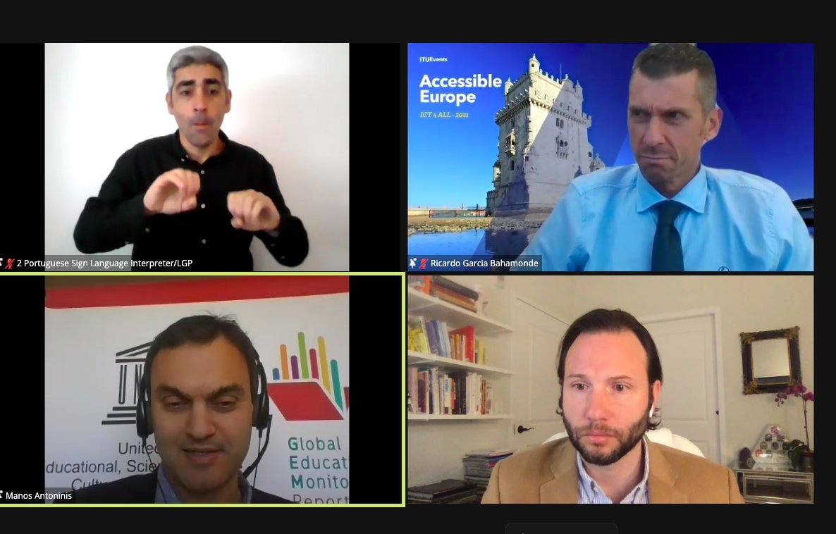 Join us now at Accessible Europe 2021 for our "Making the Future of #Education Inclusive of Persons with Disabilities" Session, highlighting the importance of digital tools in education. buff.ly/3eGLqeX #EdTech