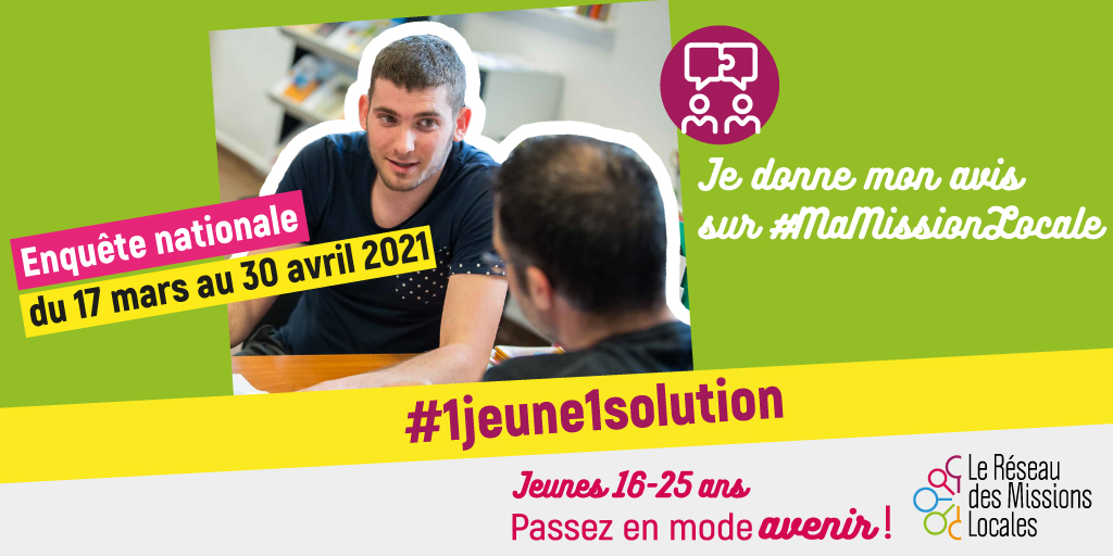 UNmissionlocale's tweet photo. 📢 [Baromètre de satisfaction 2021 des jeunes des #MissionsLocales du 17 mars au 30 avril] Un démarrage très encourageant avec près de 6420 réponses en 6 jours !
👉 Pour continuer la dynamique, des visuels sont mis à disposition pour les réseaux sociaux : https://t.co/vRsSGbg6kD https://t.co/qx6SQKgF36