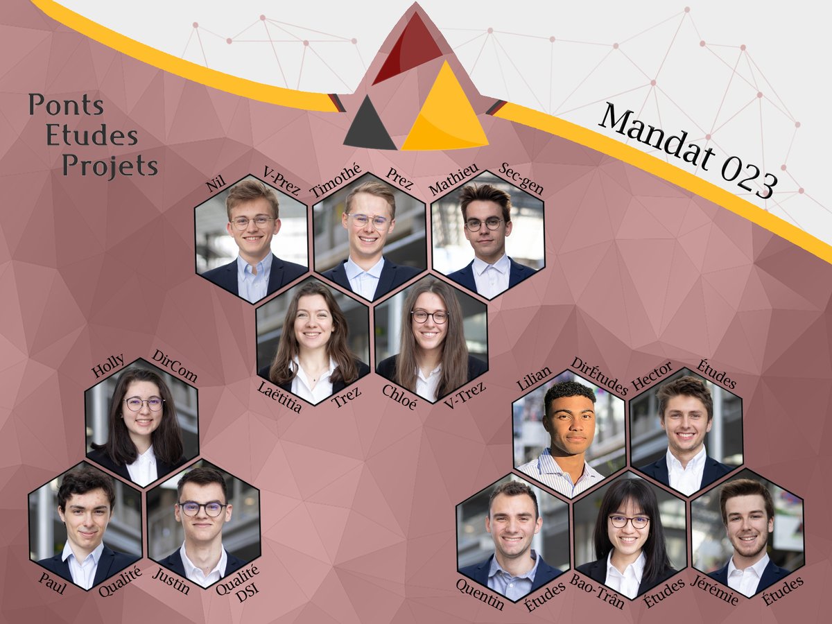 À l’issue de notre process de recrutement, nous sommes fiers de vous présenter le nouveau mandat de Ponts Études Projets pour l’année 2021-2022. 

Ce mandat sera très heureux d’accompagner vos équipes dans leur développement et leurs futurs projets.

#CNJE #WeAreJE