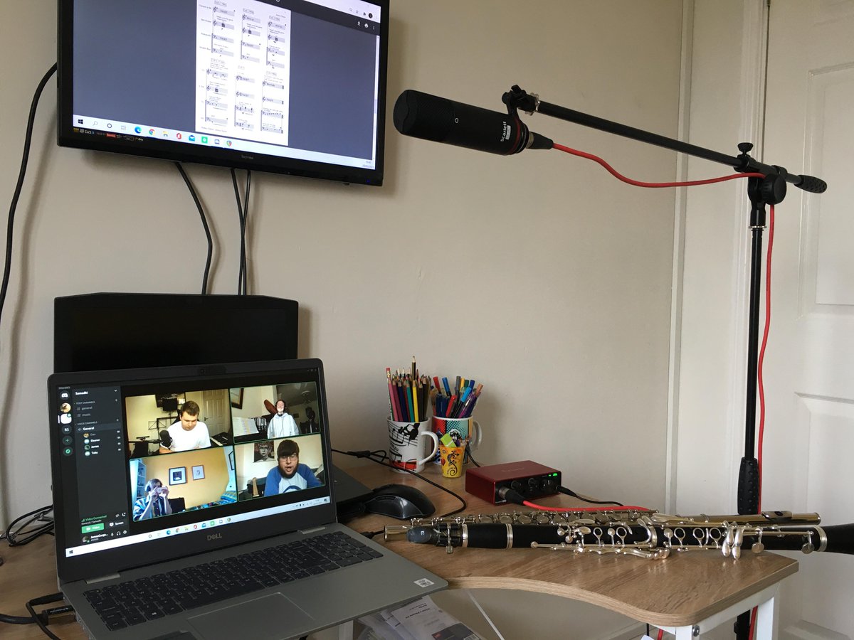SamadhiBand's tweet photo. 🌿 We are back recording, with our new @WeAreFocusrite audio interfaces that we now have thanks to the bursary at @jazz_north ! We hope you're looking forward to some new high quality music! 🌿

#jazz #folkjazz #jazznorth #improvisation #clarinet #cello #doublebass #guitar https://t.co/SYFrjgMKrw