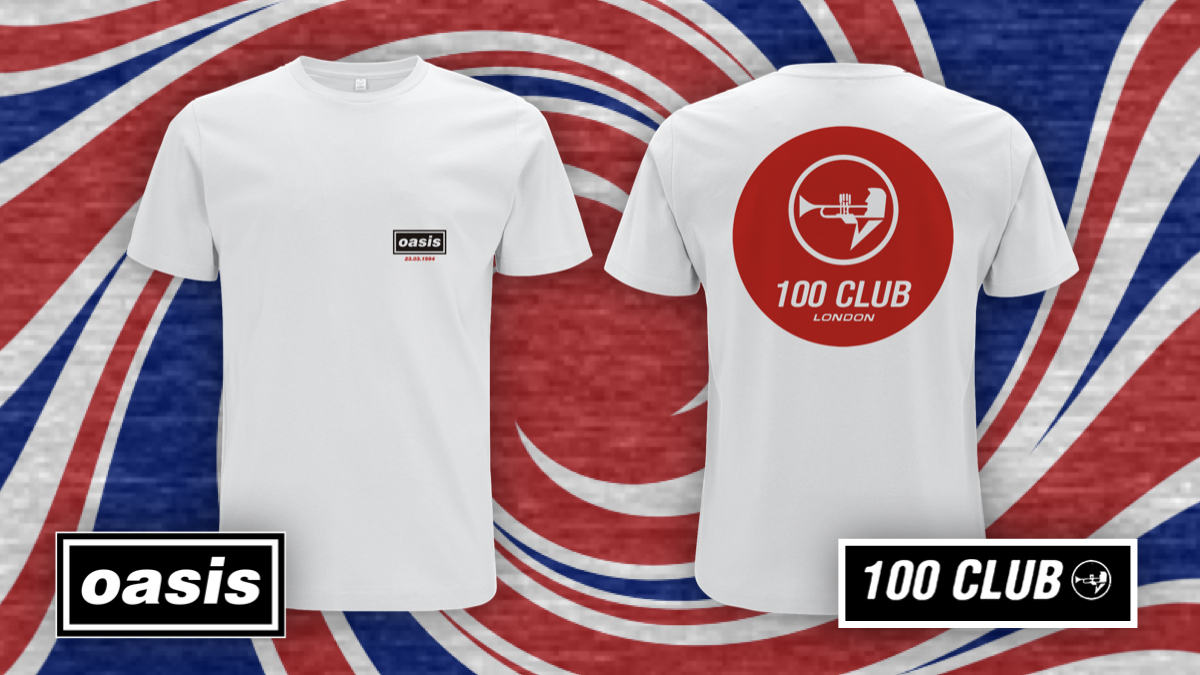 TownsendMusicUK's tweet photo. ⚠️ Available today, for 24 hours only, 50% of the profits of this new @Oasis t-shirt go straight to @100clubLondon. 💛

👉 https://t.co/BX45oheSDj

#SupportLiveMusic https://t.co/0g10rzChPs