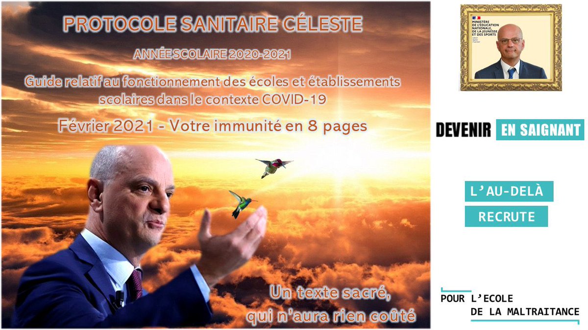 LPendanger's tweet photo. 🚨Les ministres tombent les uns après les autres comme des mouches, le protocole serait faillible? 🆘#BlanquerMent pour remédier à la situation avec son #protocoledemonQ parfait 🤮🤬 https://t.co/2K8H466F2U