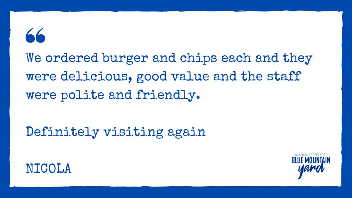 "We ordered burger and chips each and they were delicious, good value and the staff were polite and friendly. Definitely visiting again"

We're open today (Wednesday) from 12 noon 

Check out our menu:  bit.ly/BMYMenu

#rushden #rushdenlakes <a href="/RushdenLakesSC/">Rushden Lakes 🌊</a>