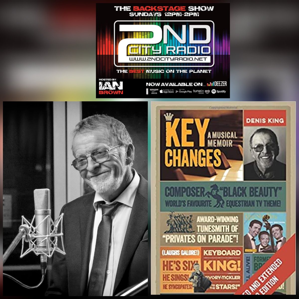 Theatreluvvie's tweet image. Am enjoying reading #Keychanges by @deniskingmusic now excited to be chatting to him this Sunday lunchtime #Backstage @SECONDCITYRADIO 
Join me live from 12pm tun.in/seV6y
#theatre #book @KevinWilsonPR