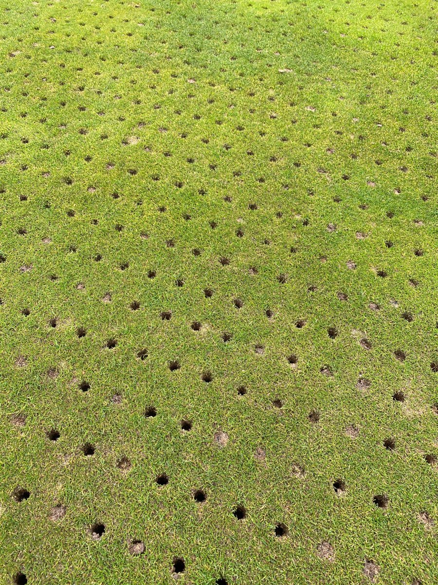 GGC Course Updates! Greens Coring⛳️We were able to carry out the annual greens "coring" in March this year. Historically, this has been done in April, but due to dry/firm conditions underfoot we are now ahead of plan moving into the season.