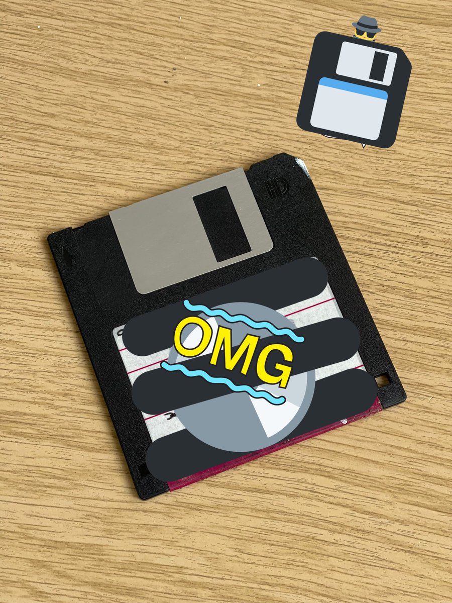 JamesthePI's tweet photo. Asked a client to send me some documents in the post and received this.  And to add further insult, my colleague (who is younger than me) said “oh wow, that’s the save icon” 🤦🏻‍♂️ does anyone have a PC from 1998 I can borrow? #whatyearisit #relic #floppy #whooo #old #y2k https://t.co/BTwIun8W7e
