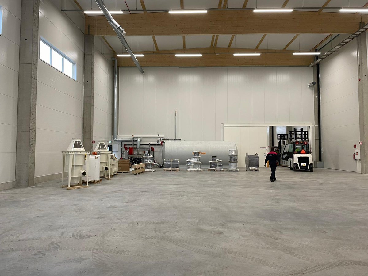 The equipment for #textilerefinement have arrived from France to Paimio, Finland! Here you can see some sneak peeks! Stay tuned for more! #recycling #textile #circulaseconomy