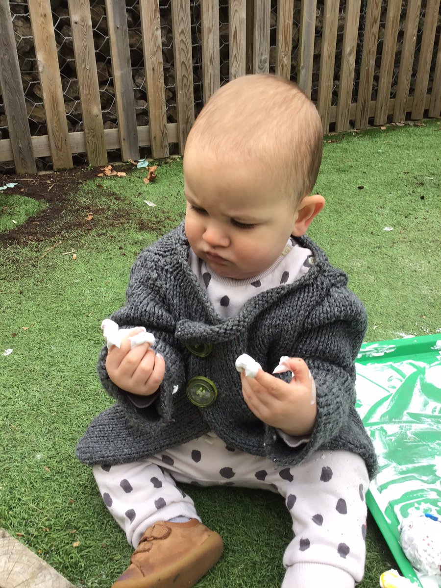Shaving foam is a great sensory and messy activity for Babies. Adding tools and utensils can encourage them to explore the foam further. #sensory #babies #learning #exploration #explore #Wednesday
