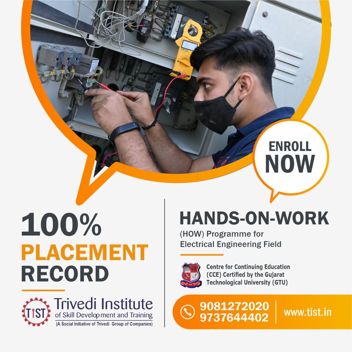 TIST_Trivedi's tweet photo. Dear Electrical Engineering students,
Enhance your skills with HANDS ON WORK,
GTU certification,
4 week practical program
Industrial visit
Campus Interview 
On line 50+ module 
For admission Contact 9081272020,9737644402
https://t.co/atnSJdLKcu
https://t.co/hEg1f1OOuT https://t.co/6ARxRxHarx
