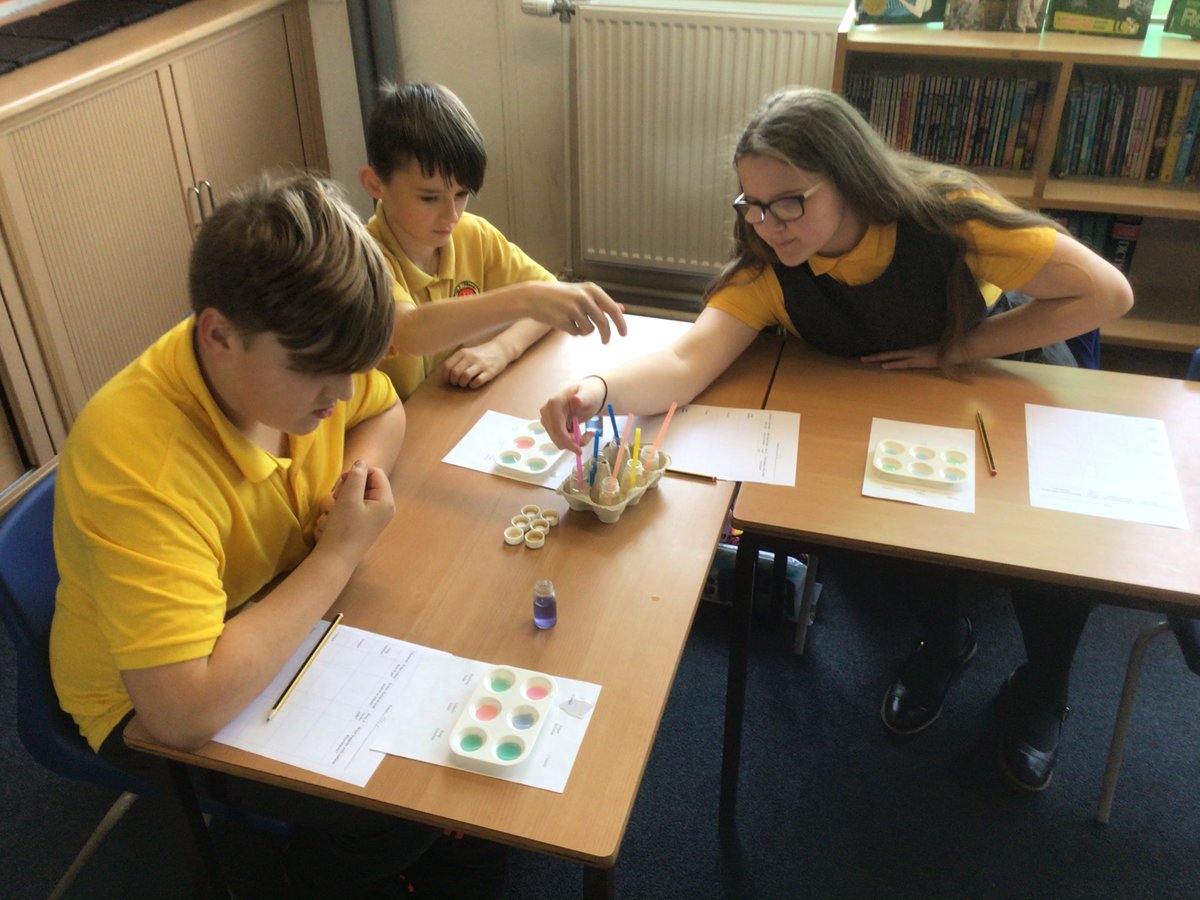 wfpoak's tweet photo. We are now using our home-made pH indicator to test a variety of chemicals. Is the chemical an acid, alkali or neutral? https://t.co/60Q2hYeUb4