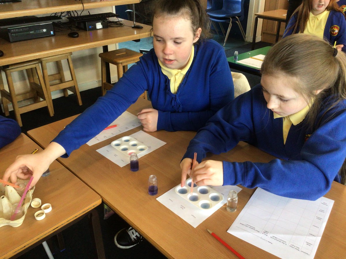wfpoak's tweet photo. We are now using our home-made pH indicator to test a variety of chemicals. Is the chemical an acid, alkali or neutral? https://t.co/60Q2hYeUb4