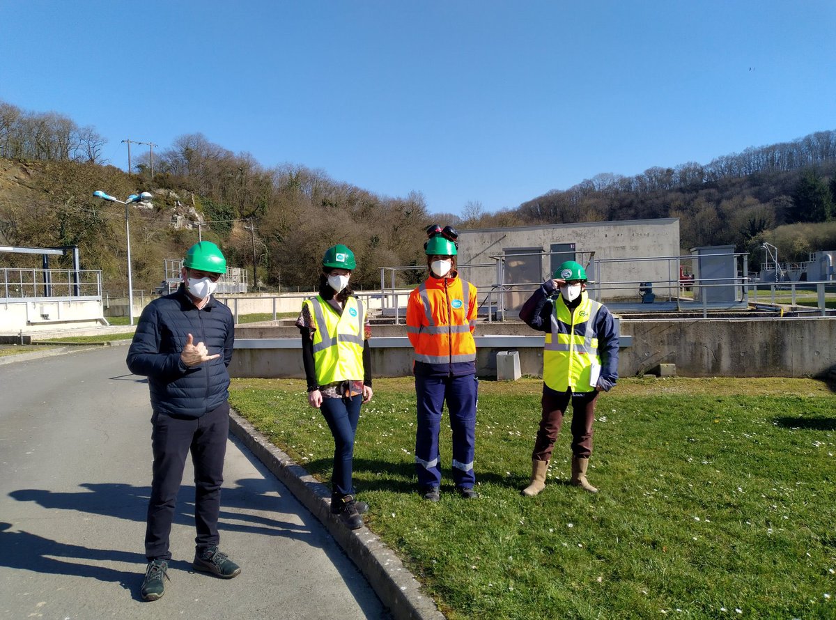 FaustineGerard's tweet photo. Eaux de DInan Assainissement journée n2/3 de l’évaluation RSE ISO 26000 @ErwanChagnot @AFNOR. Visite STEP de Lanvallay. Focus sur notre gestion différenciée des espaces verts en lien avec ESAT les 4 Vaulx.                      #favoriserlabiodiversité . @DinanAgglo @GroupeSaur https://t.co/oWkXVXPBkg
