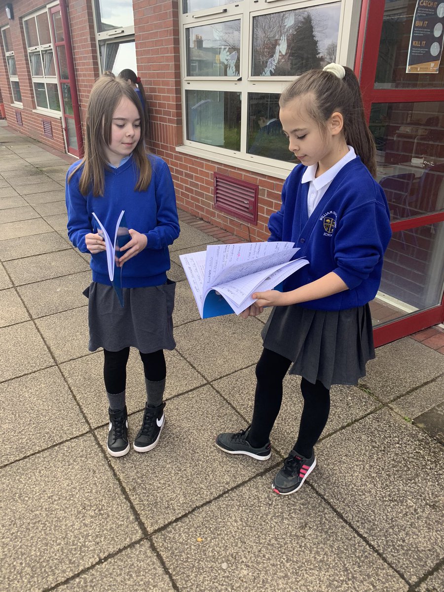 We’re having a go at performing our radio adverts that we’ve written today 📚