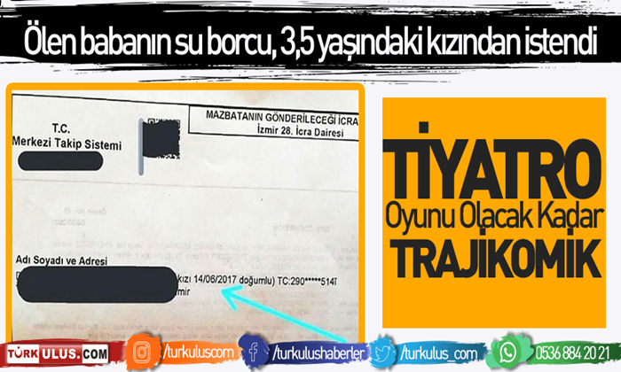 turkulus_com's tweet photo. Ölen babanın su borcu, 3,5 yaşındaki kızından istendi
https://t.co/gaVzhzzJWD
@izsugm #suborcu #sufaturası #izsu #hakanyıldız #ÖzgürHızal #haberler https://t.co/vS7FCsY9uT