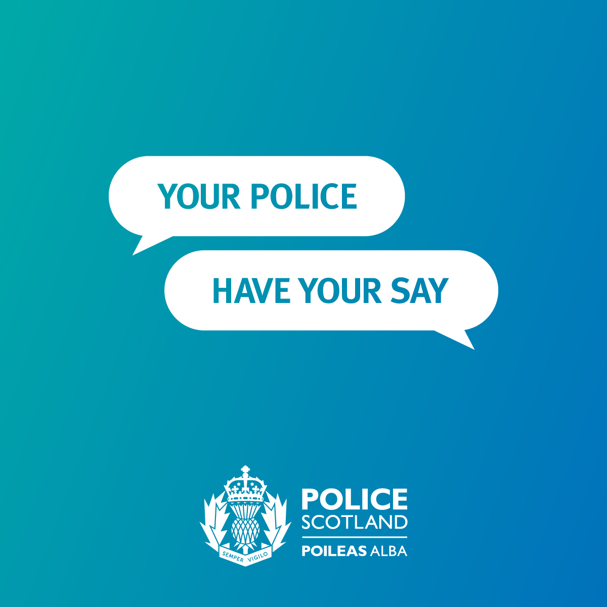 PoliceScotland's tweet photo. We are #YourPolice - have your say.

⏰ There's only 1 week left to complete our survey to help shape local policing in your area.

Tell us what we’re getting right, and what we can do better.

Click here to take part ➡️ https://t.co/V3CLFE1LSu https://t.co/S7qUfs2QcC