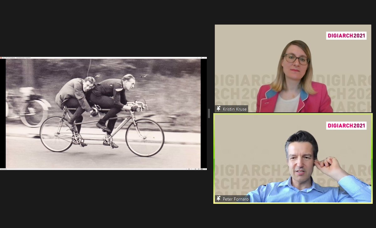 DigiArch2021's tweet photo. Schnell zurück ins Archiv an der #digiarch2021 ! #virtuel #virtuell #peterfornaro #archiv #archives #tandem https://t.co/m2LQtTijb9