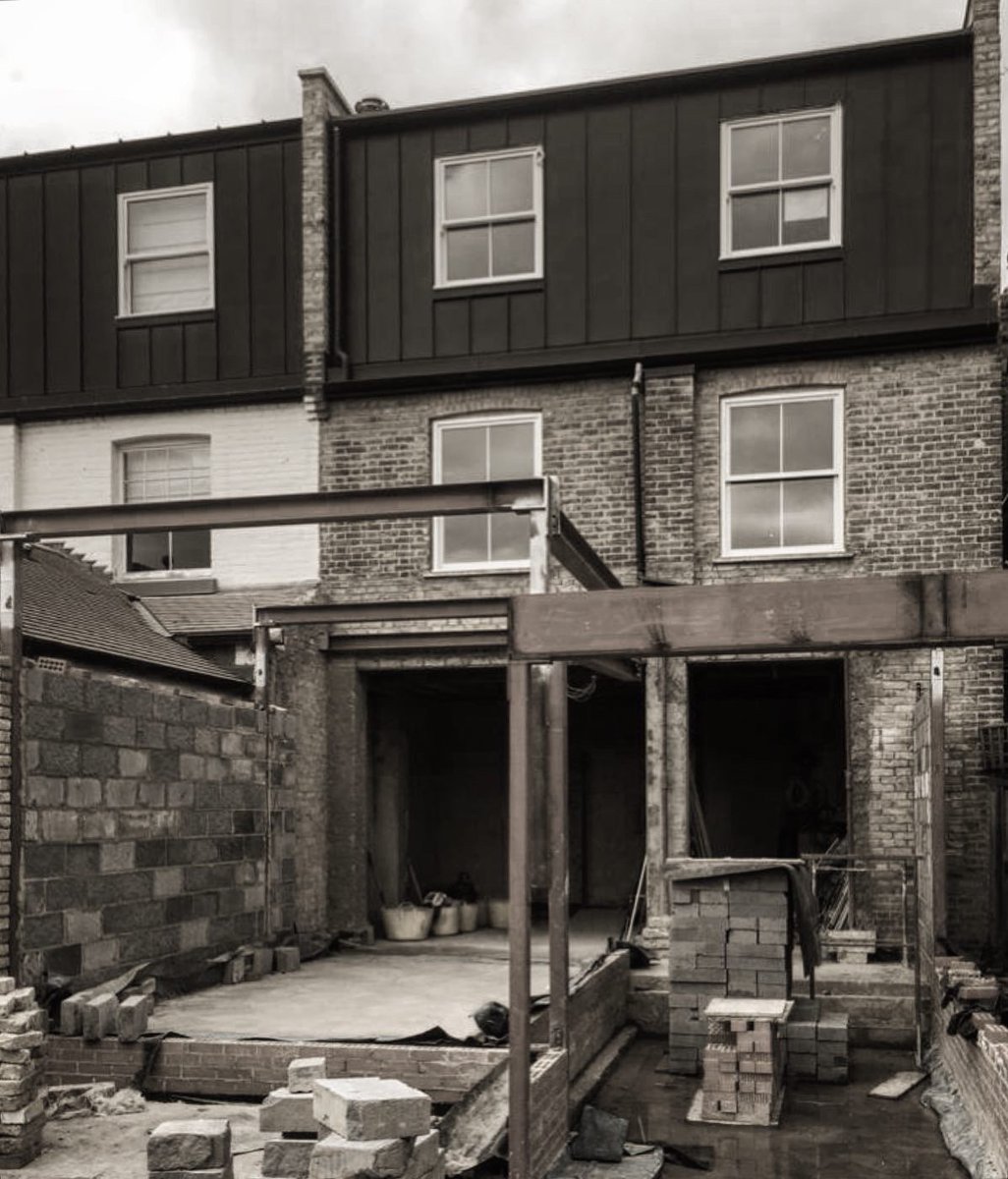 M_C_Architects's tweet photo. Steel works going up for the extension project in London Barnes, UK
#architecture #architettura #arquitectura  #barneslondon #steelwork #archarchive  #constructionsite #architectureproject  #steel #archilife  #transformation #archdaily #refurbishment #matteocainerarchitecture https://t.co/lGdL3r2WqB