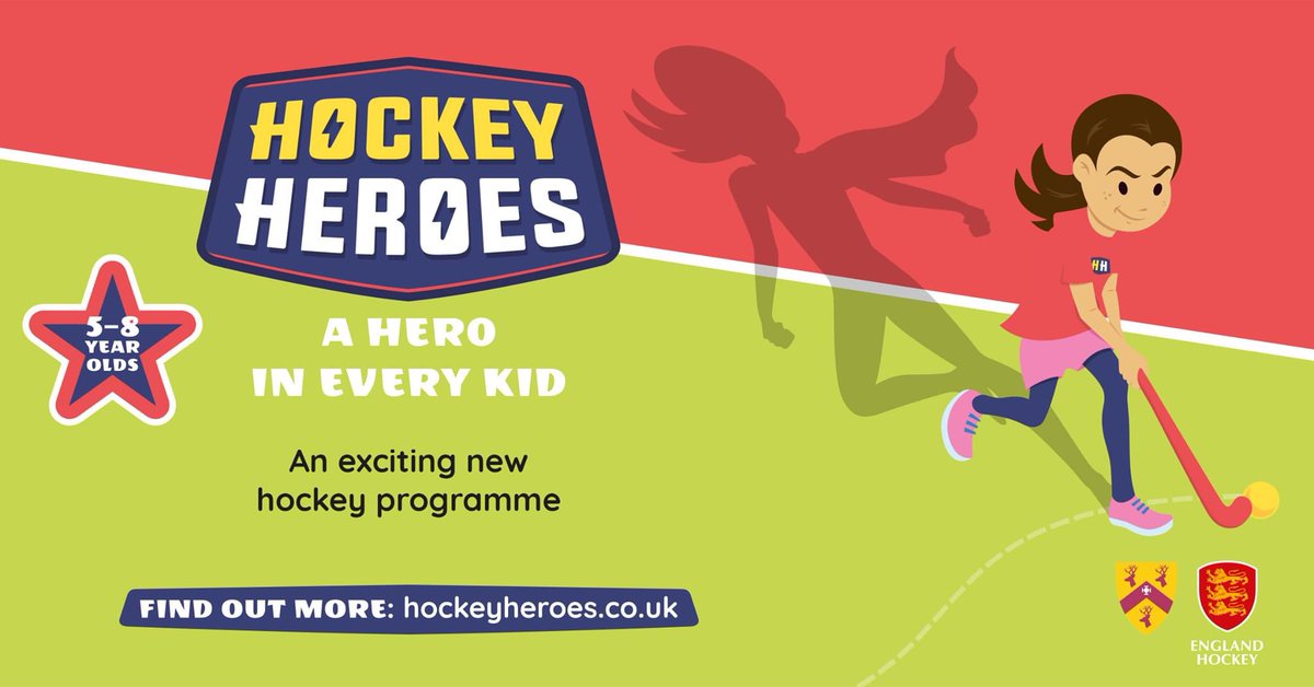#HockeyHeroes is HERE! 
Hockey Heroes is a fun &amp; welcoming programme aimed at children aged 5-8 that aims to develop both their physical &amp; character ‘superpowers’, unlocking the hero inside them! #Cannock #CannockHC 
Book today: play.englandhockey.co.uk/HockeyHeroes/B…