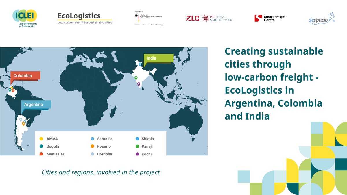 Today, global freight accounts for 36% of transport-related emissions, and freight transport demand is expected to triple by 2050. To reduce their #GHGemissions, cities need to transform urban freight systems.

Here are some on-going #EcoLogistic efforts: sustainablemobility.iclei.org/ecologistics/r…