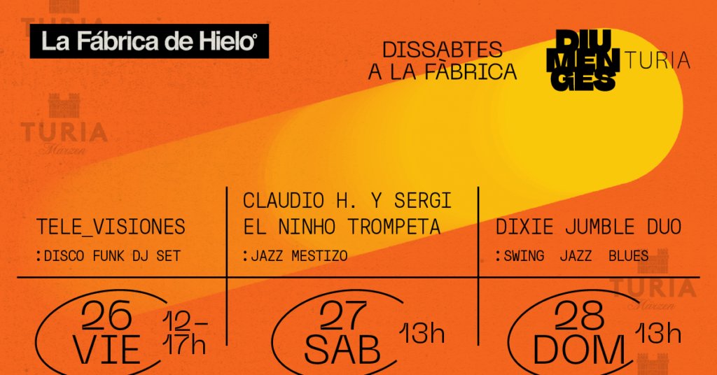 😀 #Música en viu el cap de setmana a <a href="/LaFabricaDHielo/">La Fábrica de Hielo</a> 

🔗 bit.ly/3d2w3uH