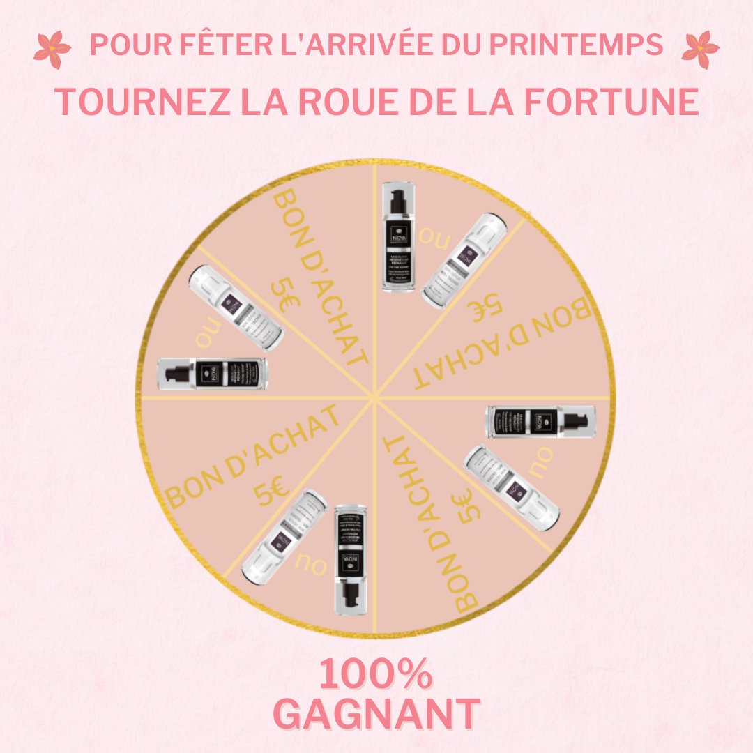 Laboratoire IN'OYA fête le Printemps et vous invite à remporter chaque jour un de nos 2 #Bestsellers récompensés aux #Victoiresdelabeauté 2020-2021. Jeu 100% gagnant 🤩🥳
Jouez maintenant : social-sb.com/z/fnhigwm1m