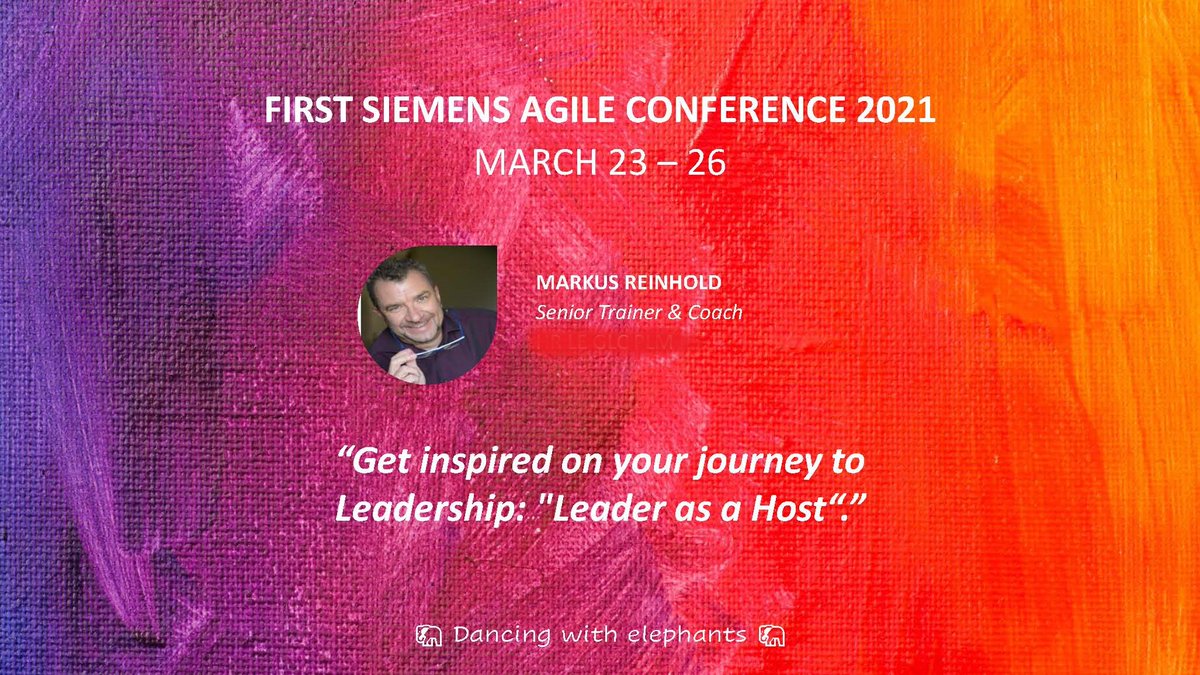 COCOO_MR's tweet photo. I feel honoured that I was allowed to speak at the 1st Siemens Agile Virtual Conference "Dancing with the elephants" about Host Leadership and its relevance in a VUCA world.
#agiletransformationnow #HostLeadership #agile #siemens #leadership https://t.co/iLzqaPM1wm