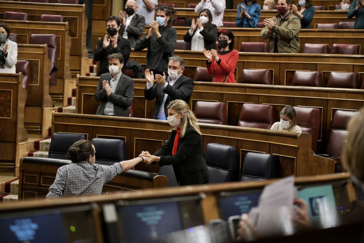PODEMOS's tweet photo. Unidas Podemos https://t.co/KaBCC5KSbV