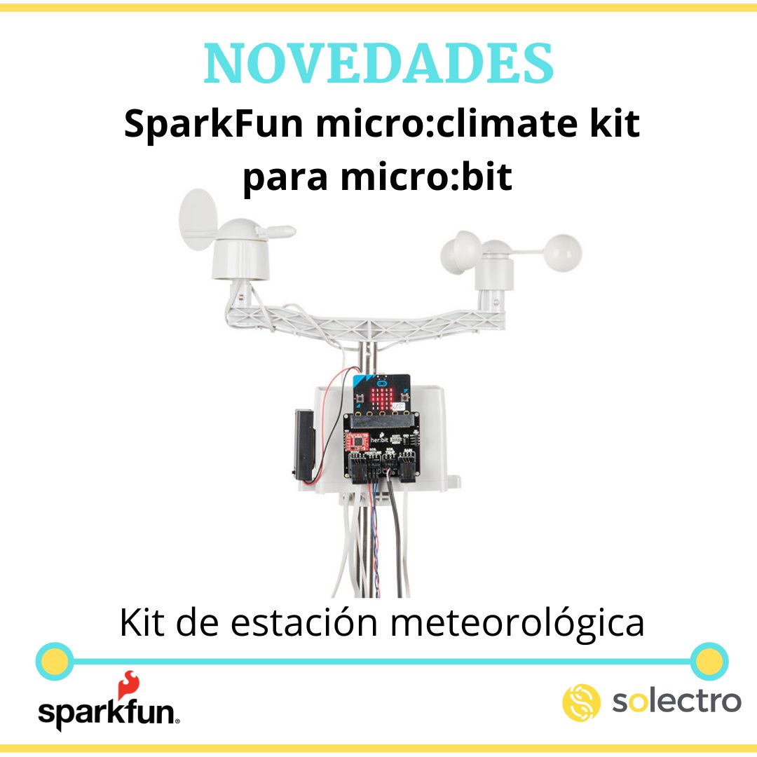 solectroshop's tweet photo. Nuevos productos @sparkfun :
➡️Caja dispensadora de cable de conexión(flexible/rígido, 22 AWG)
➡️SparkFun micro:climate kit para micro:bit : estación meteorológica
➡️#MyoWare Muscle Sensor Development Kit - Kit sensor muscular
➡️#RedBot Sensor - #Acelerómetro
#SparkFun #microbit https://t.co/5tdvKFbhur