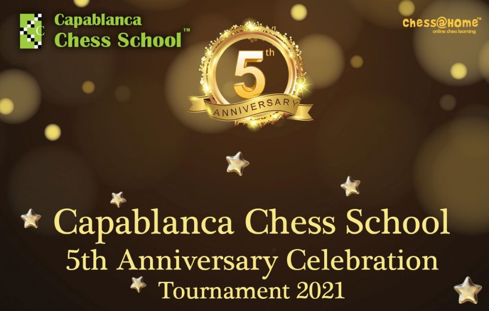 Capablanca Chess School 5th Anniversary Online Blitz Open

Date: Saturday 3rd April
Time: 8:00 pm IST
Number of rounds 9
Total Prize fund: ₹40000
Venue: ChessBase India webroom

Details
chessbase.in/news/Capablanc…

📷<a href="/CAPABLANCAChes3/">CAPABLANCA Chess School</a>

#Chess #ChessBaseIndia #Online #Blitz #Playchess
