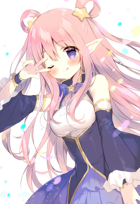 #見た人も無言でピンク髪美少女貼れ 