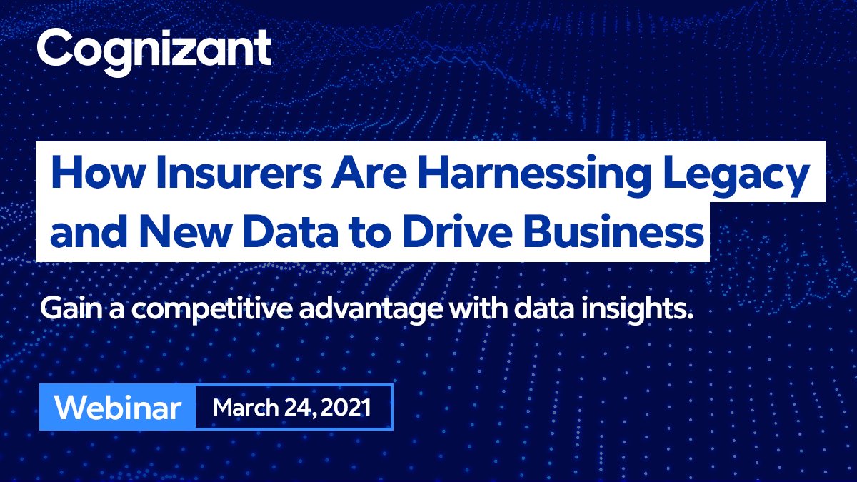 Data can provide the competitive advantage you need to get ahead—#insurance and #data experts share how in this webinar: cogniz.at/3d0Mw2G