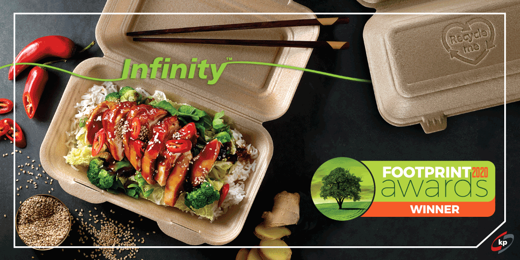 kpGroup_'s tweet photo. Thank you to the 2020 Footprint Awards for recognising us in 3 categories for the UK foodservice sector.

🏆 WINNER! kp Infinity™️ - Innovations in Packaging
👍 Runner Up kp Infinity™️ - Sustainable Supplier
👍 Runner Up Positive Plastics Pledge Year One - Stakeholder Engagement https://t.co/I2n5w2ZAz2