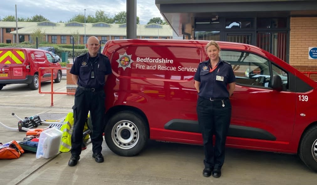 EastEnglandAmb's tweet photo. More than 100 people who have suffered a fall at home have received fast, effective help during the past year thanks to an innovative partnership between the East of England Ambulance Service (EEAST) and @BedsFire 

Read more here 👉 https://t.co/x6p8Rffo9s https://t.co/Apv8XcHQz5