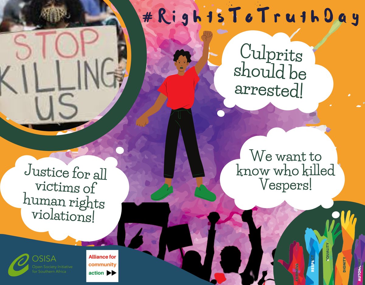 We pay tribute to those who have devoted their lives to, and lost their lives in the struggle to promote and protect human rights for all. 
#RightToTruthDay #WeDemandJustice #WeNeedAnswers