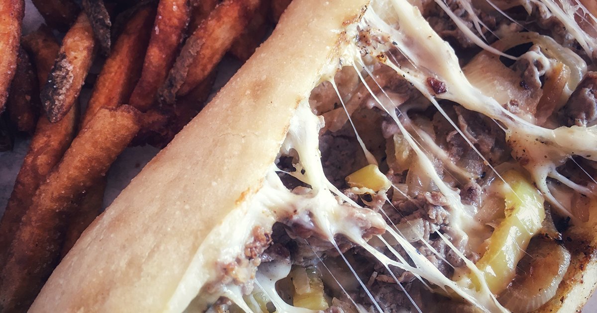 brockcoinc's tweet photo. Close your eyes. Imagine a long, crusty Italian roll cradling thinly sliced, sautéed ribeye steak, dripping with meat juices and messy, melted #cheese. Can you see it? #Yum it's a #PhillyCheesesteak on #NationalCheesesteakDay
#philly #yummy #steak #philadelphia #crispycheese https://t.co/EPzvQ2Z3ab