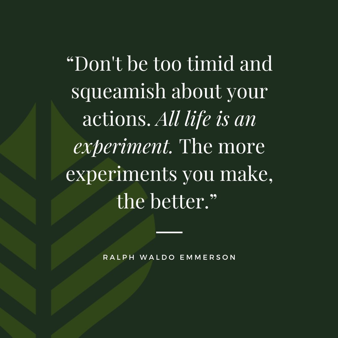 HeySilverbeet's tweet photo. If you're looking for a sign that you should do your own thing, here it is. Ralph Waldo Emerson never lived through a pandemic, but he still knew what's up. You'll never know until you try! #smallbusiness #takerisks #inspiration #silverbeet #denversmallbusiness https://t.co/IPNxTWP5DS