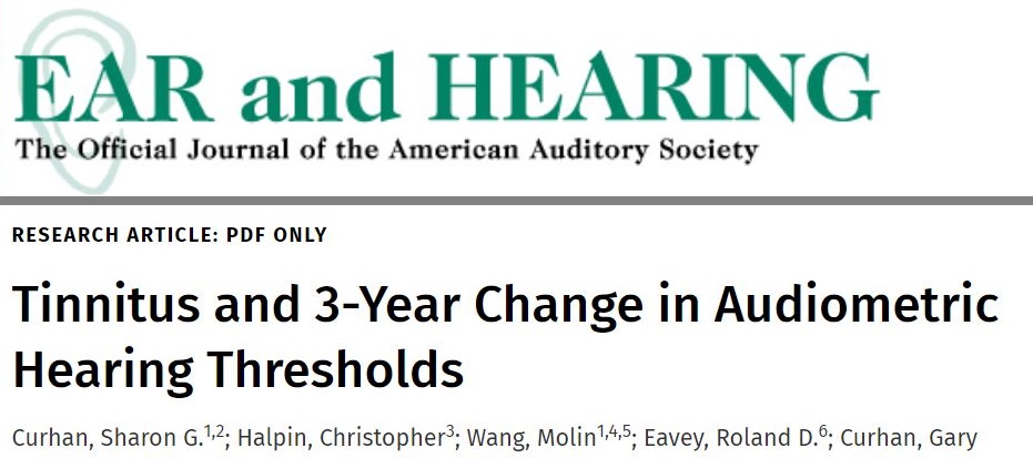 *Monitoring hearing sensitivities may be indicated in patients with tinnitus, including those without audiometric evidence of hearing impairment: journals.lww.com/ear-hearing/Ab… <a href="/EandHonline/">Ear and Hearing</a> <a href="/EaveyRon/">Ron Eavey</a>