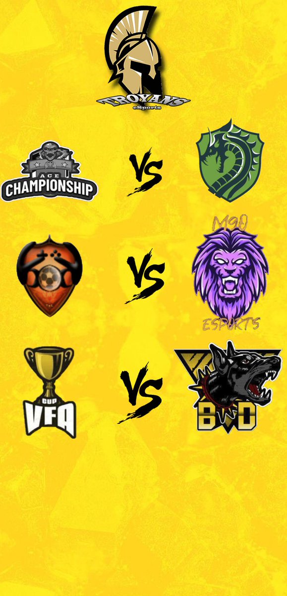 💛🖤Partidazos que tenemos hoy. Suerte a @BlackDobers_  <a href="/GreenRiverFC/">GREEN RIVER</a>  y a @M90eSports