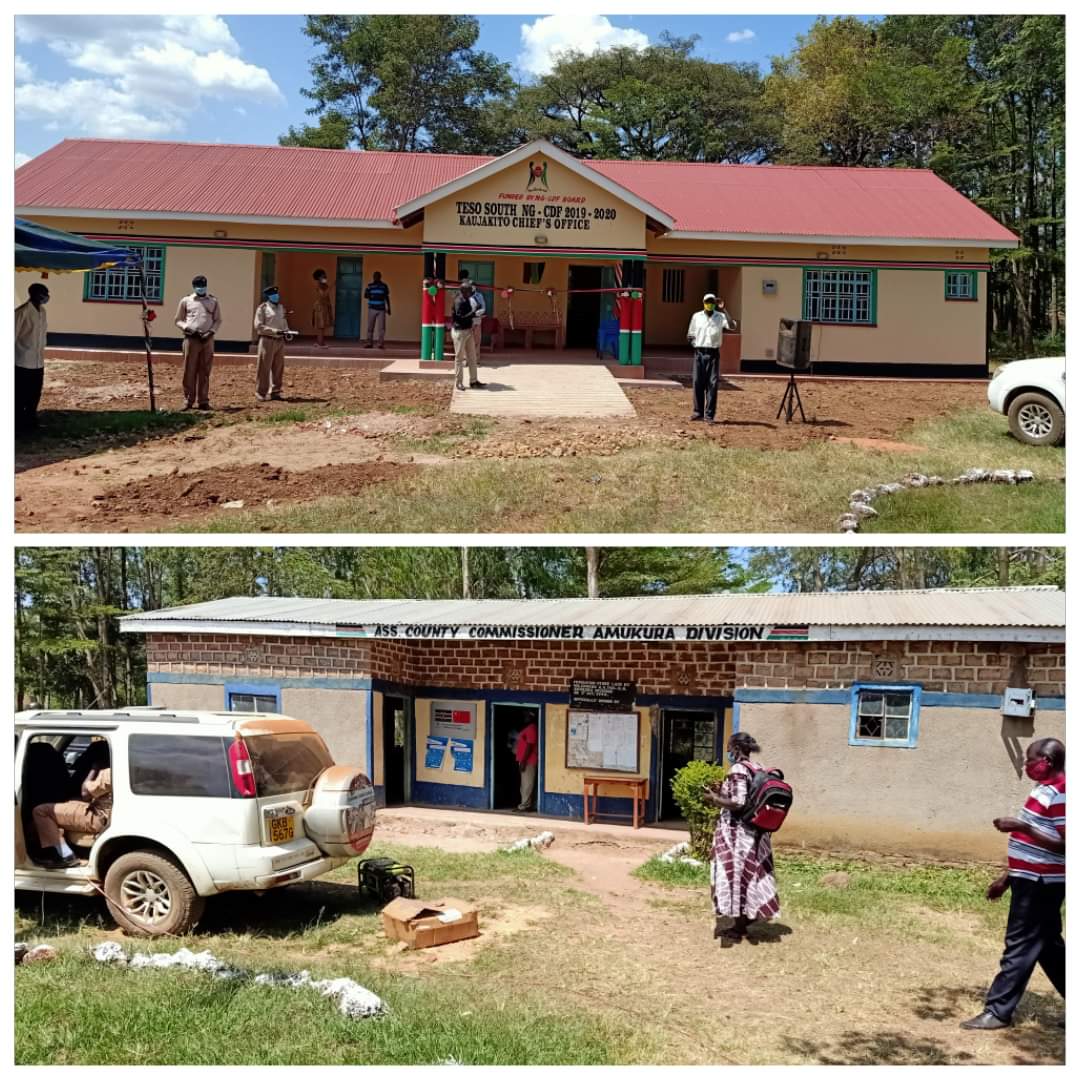 My focus still on.
NG- CDF Teso south .
 Complete construction of Chief's office Kaujakito Location.