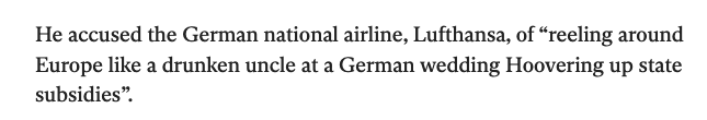 SpaethFlies's tweet photo. I really wonder how much experience @ryanair CEO Michael O'Leary has with drunken uncles at German weddings. I for one wouldn't invite him if I ever marry again... https://t.co/NS9hkbWy3H