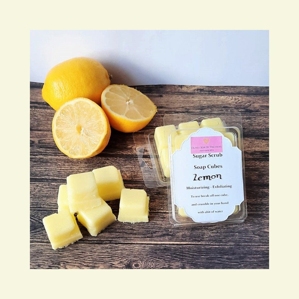 BoxOlives's tweet photo. Excited to share #etsy shop: Lemon sugar scrub cubes with Shea Butter, body scrub, hand scrub, foot scrub, exfoliating scrub, letterbox gift, travel soap https://t.co/JebwJMlUp2 #sugarscrubcubes #bodyscrub #handscrub #footscrub #exfoliatingscrub https://t.co/1914QGphGb