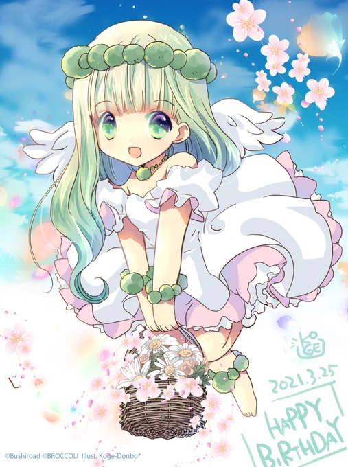 【(株)ブロッコリーの女神様「ブロッコデス」】ということで～?明日3/25は～株式会社ブロッコリーと、ブロッコリーの女神様ことブロッコデスのお誕生日なのです～ぱちぱちぱち～? 