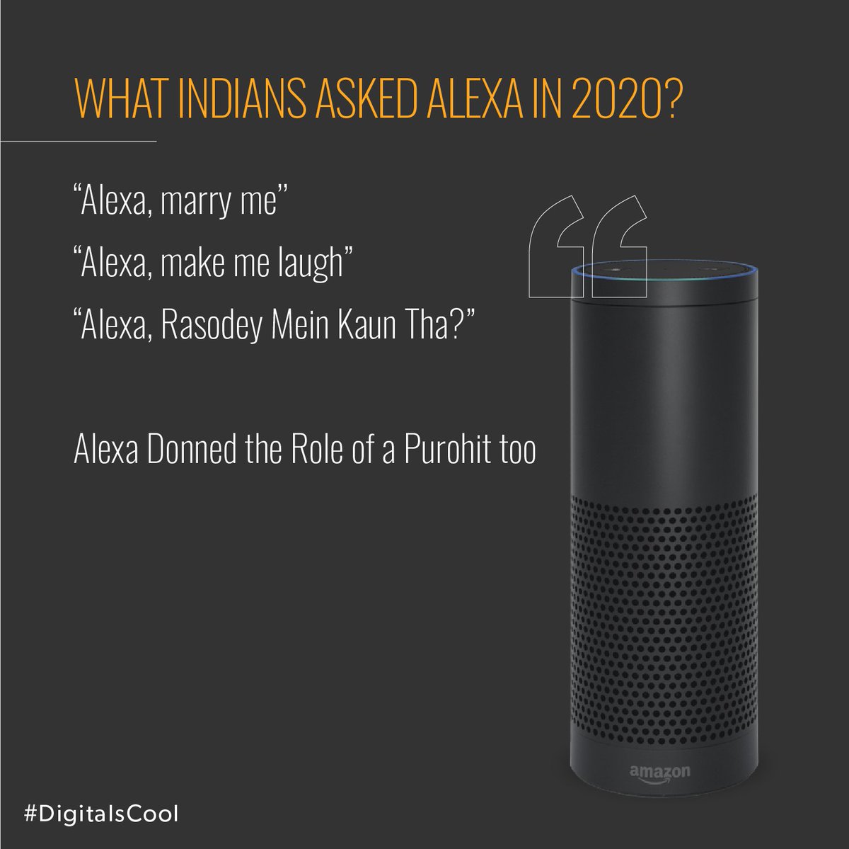 digitalscool's tweet photo. This is what Indians asked Alexa in 2020!! #Digitalscool #skillzlearn #socialmediaagency #digitalmarketingagency #onlinemarketing #advertising #contentmarketing #doyouknow #brandfacts #marketingtips #smallbusiness #growyourbusiness #creativeagency #branding https://t.co/TukyDkynN8