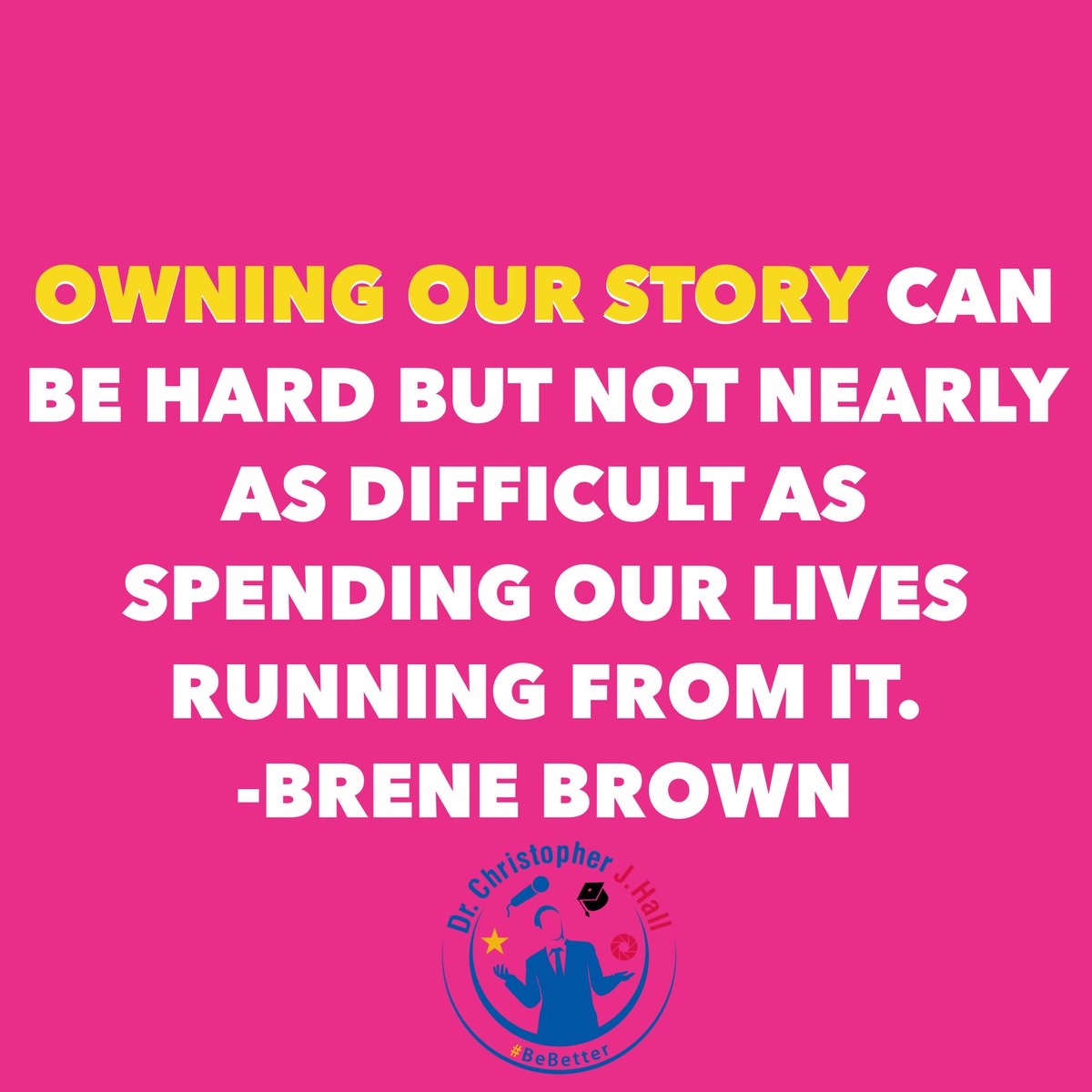 ChrisJHallSC's tweet image. Owning our story can be hard but not nearly as difficult as spending our lives running from it. Brene Brown
.
#ownit #ownyourstory #stoprunning #wednesdaythought #womenshistorymonth #BeIntentional #chrisjhallsc #chrisjhall #WednesdayMotivation #noexcuses #BeBetter #Stayfocused