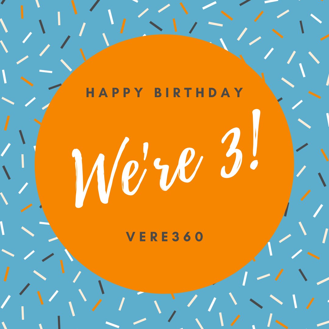 vere360's tweet photo. Here’s to 3 years of democratizing education 
Here’s to 3 years of working with inspiring and resilient educators 
Here’s to 3 years of growing our loving community and our love for education 

Here’s to many more years to come. 

Happy Birthday VERE360!

#birthday #education #vr https://t.co/2IFqVAB1O1