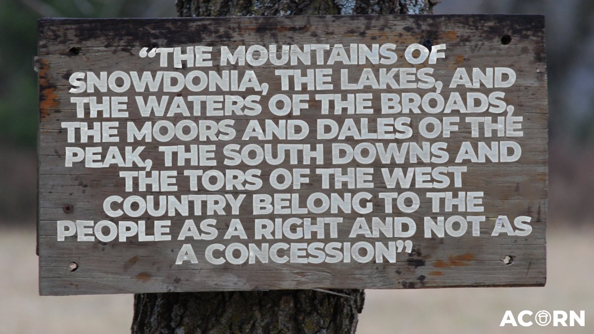 🌱Spring is here; the days are getting longer and the birds are singing - meanwhile 92% of land in England is off limits to the public, and the Tories are planning to criminalise all trespass!