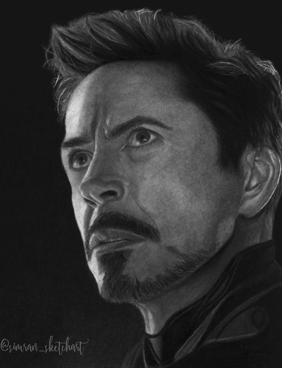 simran4023's tweet photo. "AND I...AM....IRON MAN!"👊🏻~ Robert Downey Jr. as Tony Stark
Charcoal and Graphite on paper.
Love you 3000♥️
.
.
.
#marvel  #ironman #tonystark #loveyou3000  #endgame #art #artist #sketch #drawing #avengers #arts_help #charcoaldrawing #graphite #pencildrawing #staedtler https://t.co/M6CmKOYZtW