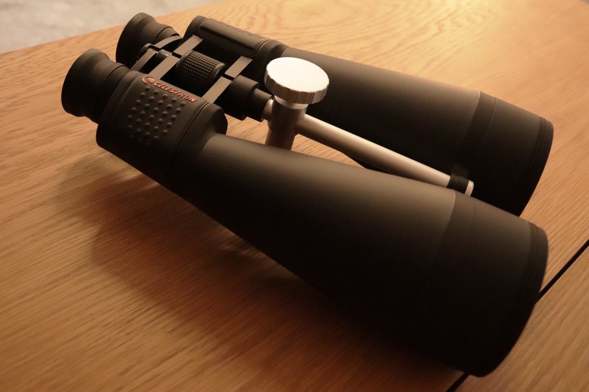 kentcollegeuk's tweet photo. Astronomy Clubs latest piece of kit has arrived and members were eager to see the range these binoculars have. 
Those in the Kent region should be able to spot the International Space Station at 8:08pm this evening, due West at 10 degrees in height. #kentcollege #astronomy https://t.co/tlunhXGPJX