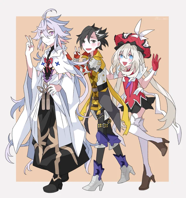 我が家のマママトリオ
マーリン/マンドリカルド/マリー

#FGO 