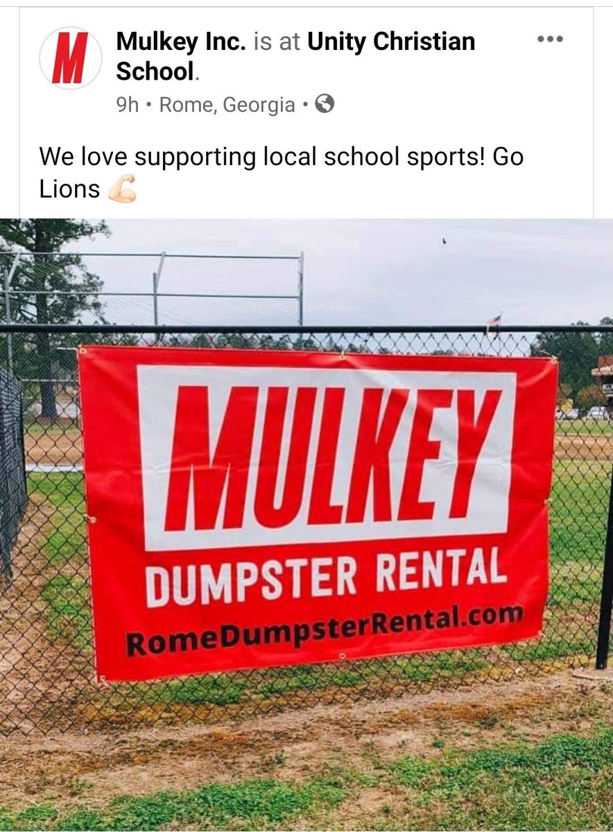 athletics_unity's tweet photo. Thank you @danielmulkey5 for supporting Unity Christian School.
If you are interested in Advertising your business and supporting Unity Christian School please give me a call.
#unitychristian https://t.co/35gbKSCz6z